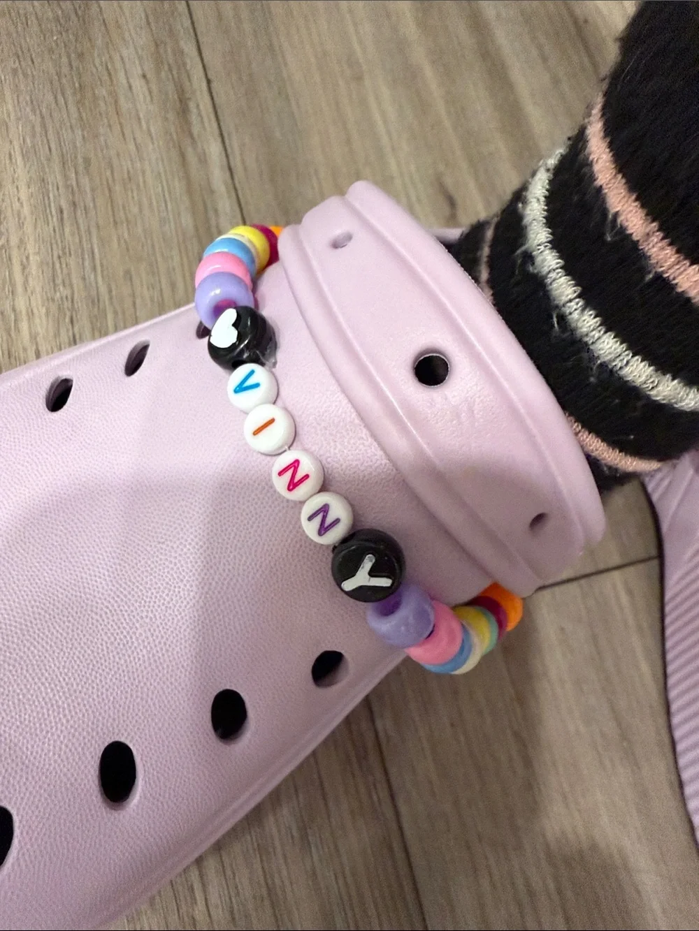Personalized *NAME* charms for Slip-Ons. Colorful Bead Charms, your name/word.